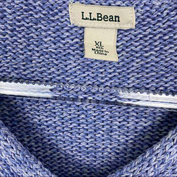 NWOT L.L. Bean Women's Sweater XL Light Blue - Picture 3 of 6